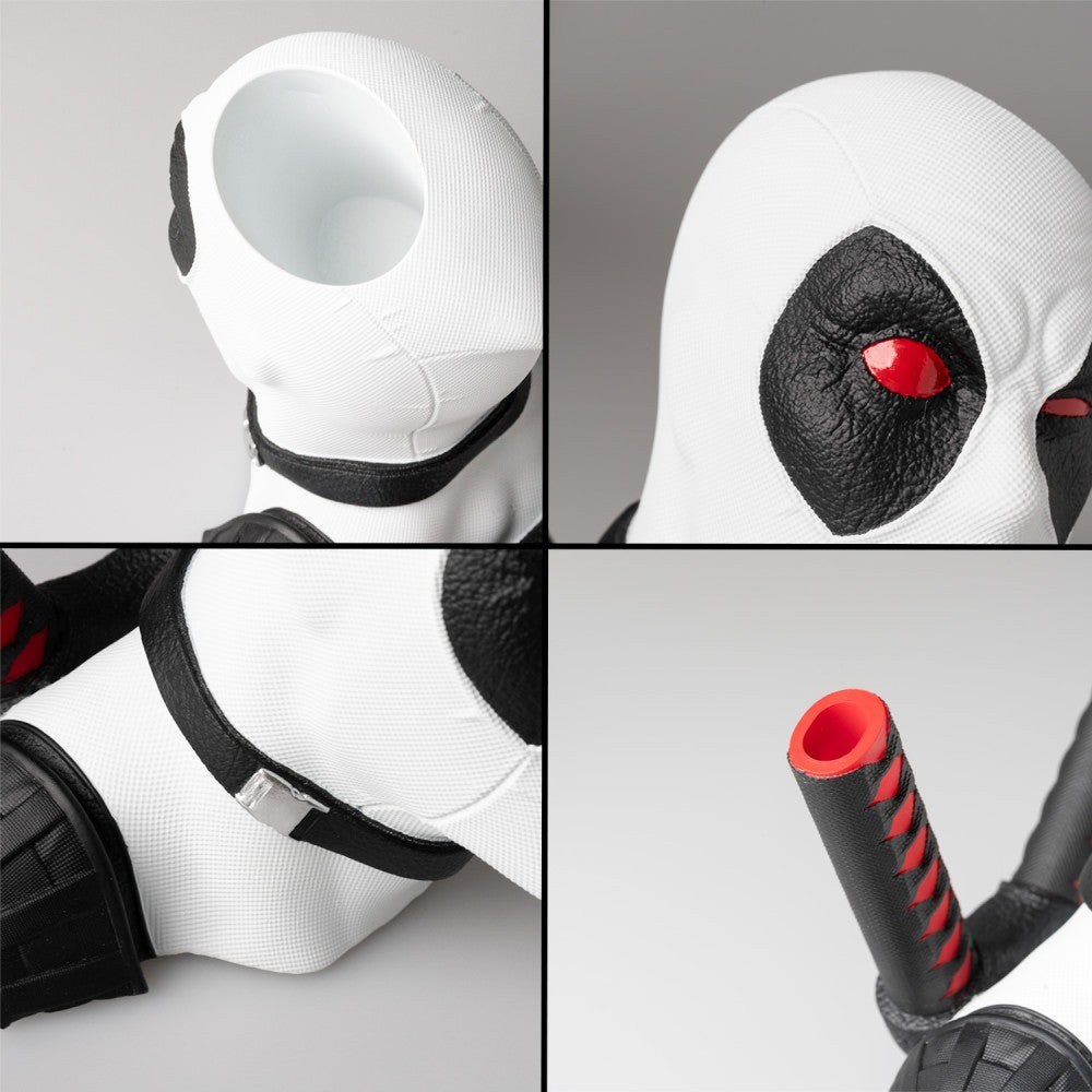 Portapenne da Scrivania Marvel (Deadpool) Gadget 3D - Traje X- Force Decorativo in Resina con Scomparto Interno | Cancelleria (9,8 x 16,3 x 9,8 cm) (Copia)