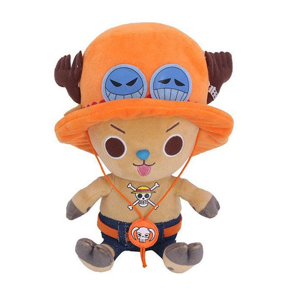 Peluche One Piece Chopper X Portogas Ace Design Sakami Plush 25Cm Pupazzo Op