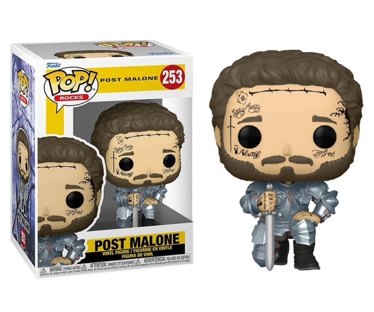 Funko Pop Rocks Knight Post Malone 258 Vinyl Figure Pop Statuetta Da Collezione