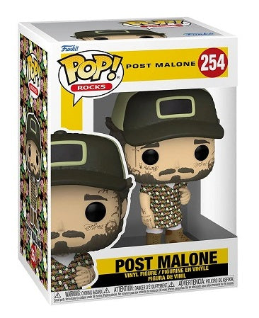 Funko Pop ! Rocks Post Malone Sundress (254) Vinyl Figure 9Cm Rock Music Icon