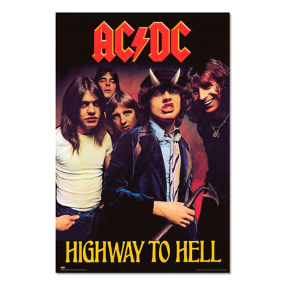 Maxi Poster Rock: AC DC (Highway to Hell) Incorniciabile Gruppo Erik 91x61 cm