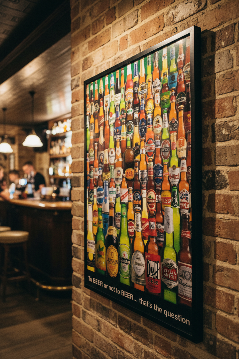 Maxi Poster Birre Collection (Cervezas To Beer Or Not To Beer) 91x61 cm Arte Incorniciabile da Pub Bar Casa Ufficio Locanda