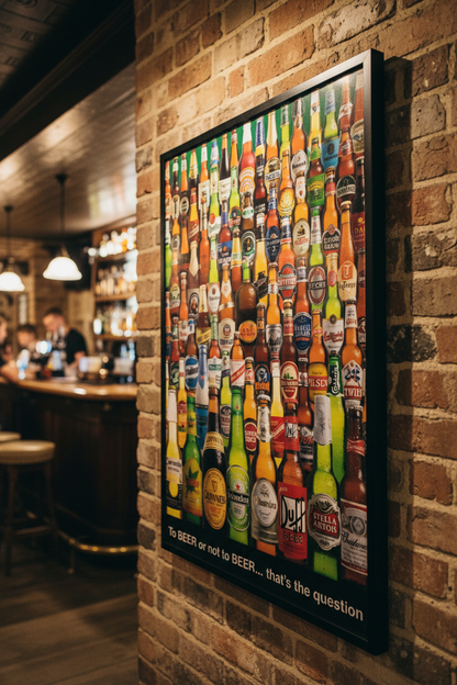 Maxi Poster Birre Collection (Cervezas To Beer Or Not To Beer) 91x61 cm Arte Incorniciabile da Pub Bar Casa Ufficio Locanda