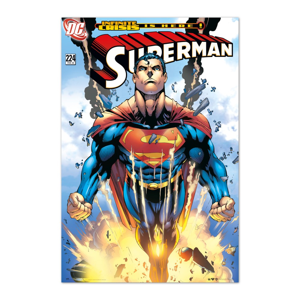 Maxi Poster Dc Comics (Superman: Infinite Crisis Is Here!) a parete Incorniciabile 91x61 cm Gadget Nerd Supereroi