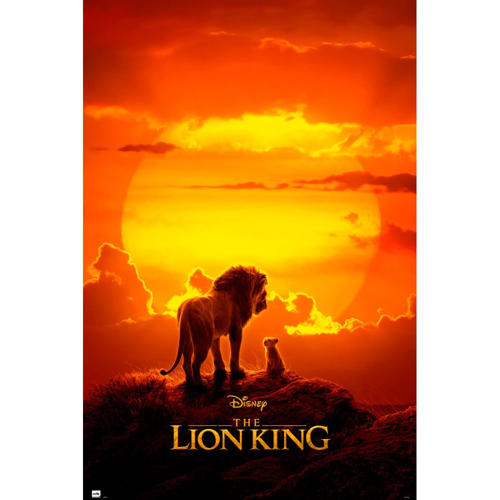 Maxi Poster Disney (Il Re Leone) Locandina Incorniciabile Film The Lion King Animation da Cameretta Bambini Nerd 91x61 cm