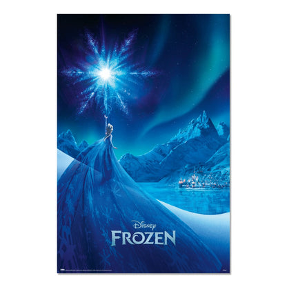 Maxi Poster Disney (FROZEN) Locandina da Parete per Cameretta Principesse a Muro Incorniciabile 91x61 cm