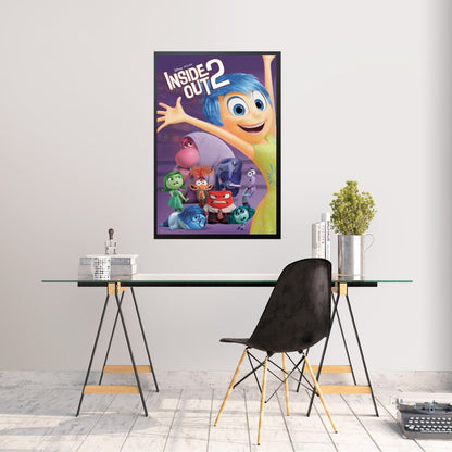 Maxi Poster Disney Pixar (Inside Out 2) Locandina Incorniciabile Film Animation da Cameretta Bambini Nerd 91x61 cm