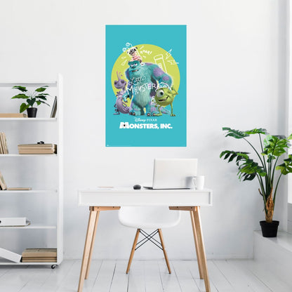 Maxi Poster Disney Pixar (Monsters & Co.) 91x61 cm Incorniciabile Animation da Cameretta Bambini Nerd
