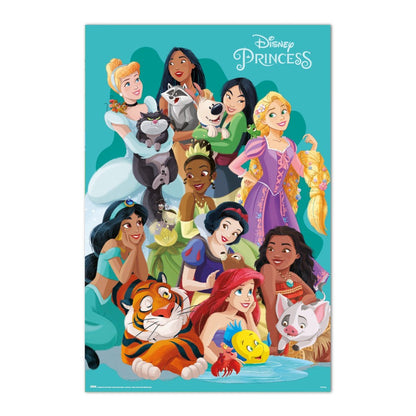 Maxi Poster (Disney: Princess and Pets) Principesse Muro Incorniciabile 91x61 cm
