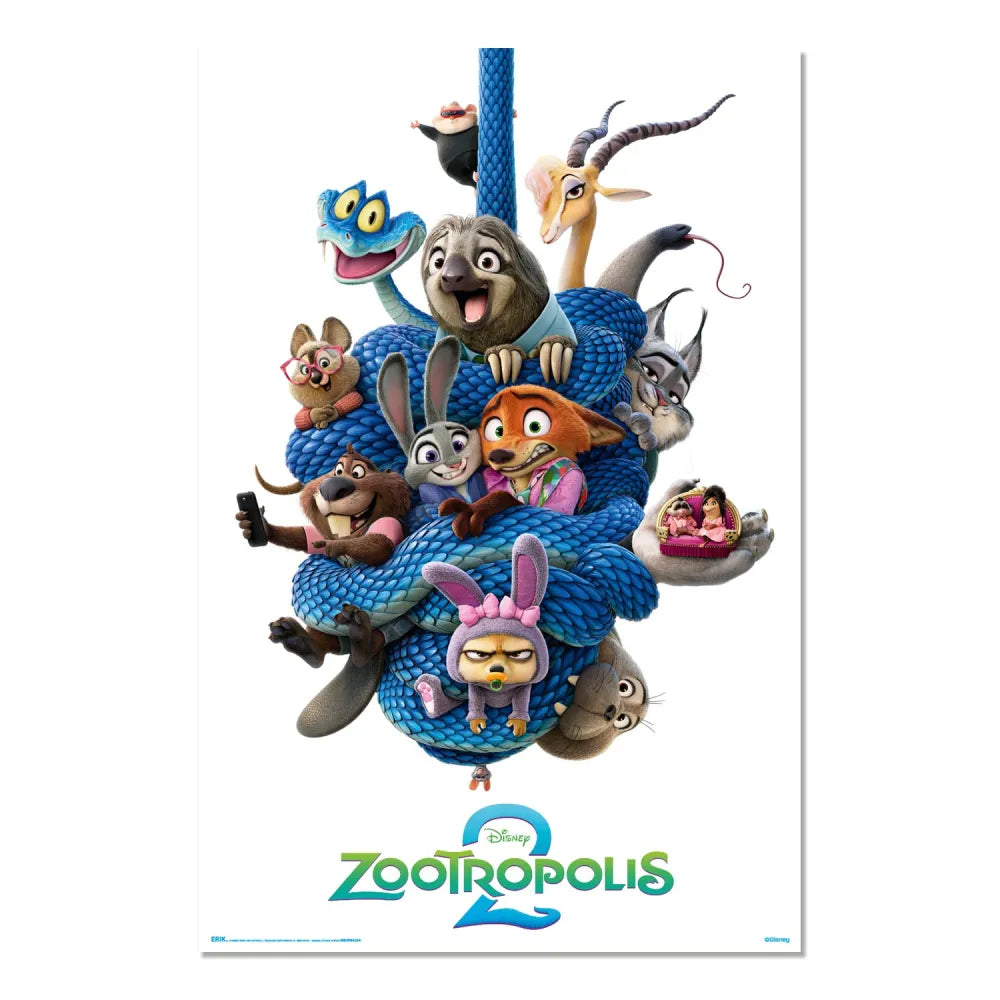 Maxi Poster Disney (Zootropolis 2) Parete Incorniciabile per Cameretta 91x61 cm