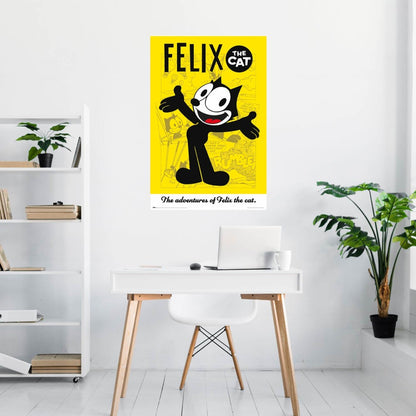 Maxi Poster (Felix the Cat) da parete per Cameretta Bambini Incorniciabile 91x61 cm