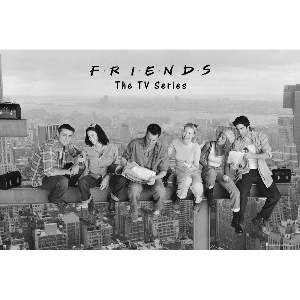 Maxi Poster (Friends-Lunch on a Skyscraper) 91x61 cm Incorniciabile da Muro Parete Nerd Ufficio Casa Cameretta