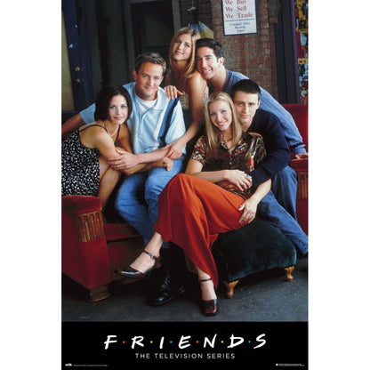 Maxi Poster (Friends-Personaggi) 91x61 cm Incorniciabile da Muro Parete Nerd Ufficio Casa Cameretta