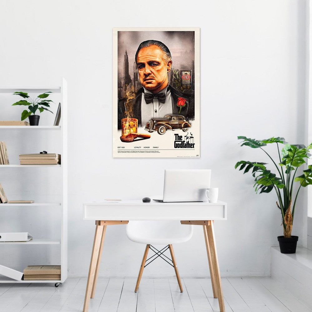 Maxi Poster Locandina del Film (Il Padrino) The Goodfather Incorniciabile 91x61 cm