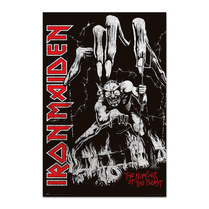 Maxi Poster Rock: Iron Maiden (The Number of the Beast) in Live Incorniciabile 91x61 cm