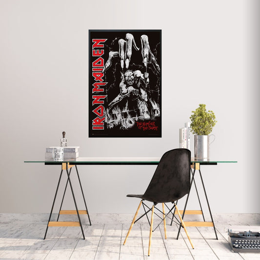 Maxi Poster Rock: Iron Maiden (The Number of the Beast) in Live Incorniciabile 91x61 cm