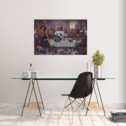 Maxi Poster Poster Hip-Hop (L'ultima cena) Rapper Tupac Snoop Dog Biggie 91x61cm