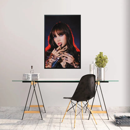 Maxi Poster Rock: K-pop (Lisa 2) gruppo Blackpink - da Parete Incorniciabile 91x61 cm Carta Lucida Licenza Ufficiale