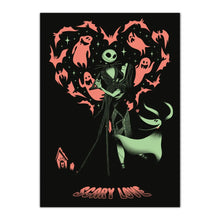Poster Premium Luminoso The Nightmare Before Christmas Illumina al Buio 50x70cm Luminescente