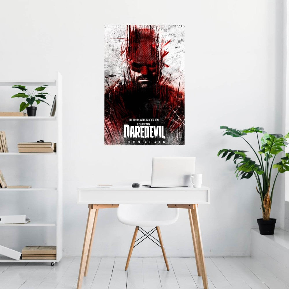 Maxi Poster Marvel - Daredevil: Born Again - a Parete per Cameretta Nerd, Ragazzi, Regalo, Licenza Ufficiale, Incorniciabile 91 x 61 cm