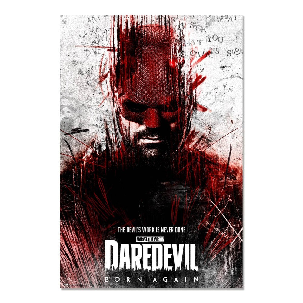 Maxi Poster Marvel - Daredevil: Born Again - a Parete per Cameretta Nerd, Ragazzi, Regalo, Licenza Ufficiale, Incorniciabile 91 x 61 cm
