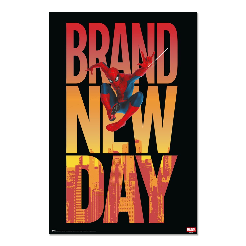 Maxi Poster Marvel (Spider-Man Brand New Day) a Parete Cameretta Incorniciabile 91x61 cm - Film Movie Cinema