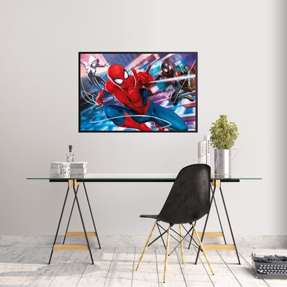 Maxi Poster Marvel ( Spider-Man Peter, Miles e Gwen) a Parete Incorniciabile 91x61 cm