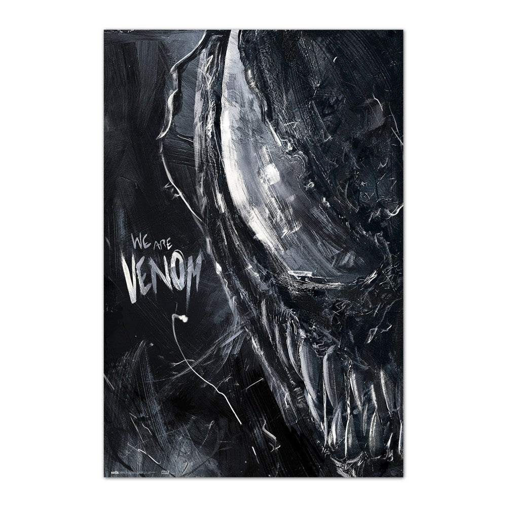 Maxi Poster Marvel (Venom Creepy) 91x61 cm Incorniciabile Casa Ufficio Locanda Nerd