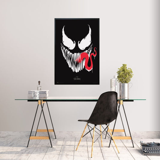 Maxi Poster Marvel Collection (Venom Face) 91x61 cm Incorniciabile Casa Ufficio Locanda Nerd
