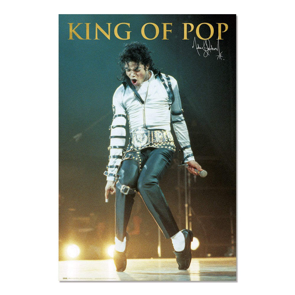 Maxi Poster Rock: Michael Jackson (Bad) da Parete Incorniciabile 91x61 cm Carta Lucida Licenza Ufficiale