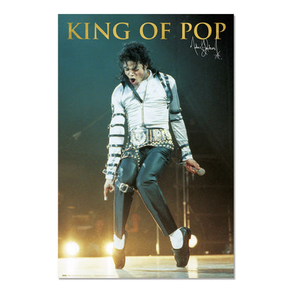 Maxi Poster Rock: Michael Jackson (Bad) da Parete Incorniciabile 91x61 cm Carta Lucida Licenza Ufficiale