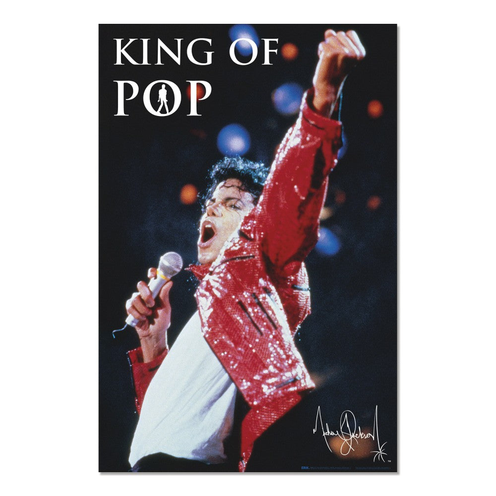 Maxi Poster Rock: Michael Jackson (King of Pop) da Parete Incorniciabile 91x61 cm Carta Lucida Licenza Ufficiale