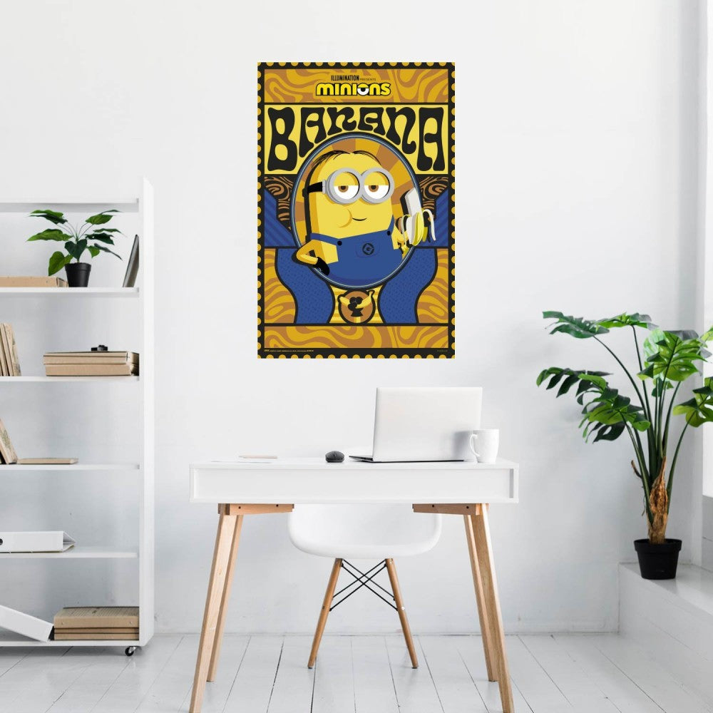 Maxi Poster i Minions (Banana) a Parete Incorniciabile Cameretta 91x61 cm