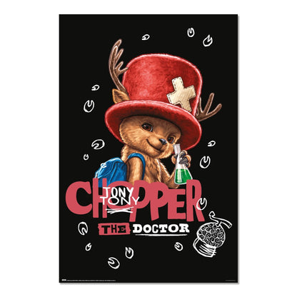 Maxi Poster Anime: (One Piece: Chopper the doctor) Manga a Parete Incorniciabile da Cameretta, Fumetti Manga, licenza ufficiale, 91x61 cm