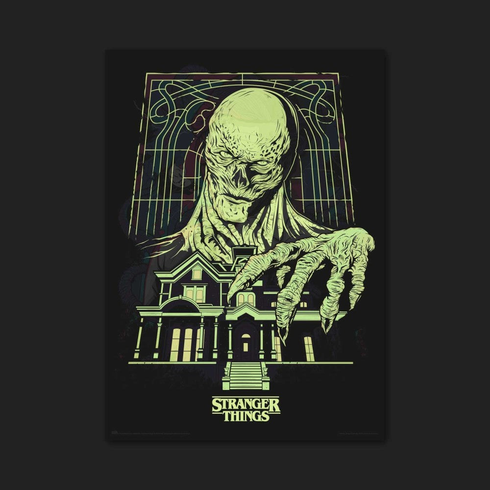 Poster Premium Luminoso (Stranger Things) Illumina al Buio Luminescente 50x70cm