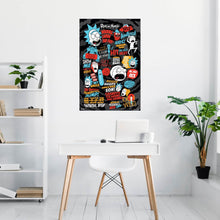 Maxi Poster Rick and Morty Quotes A Parete 91x61 cm Incorniciabile