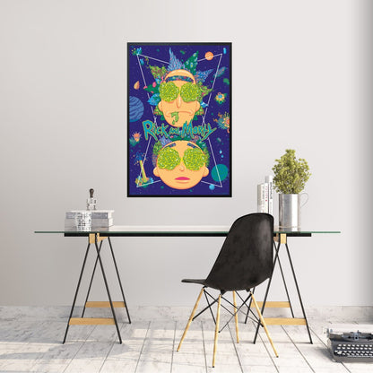 Maxi Poster Rick and Morty High In Sky A Parete 91x61 cm Incorniciabile
