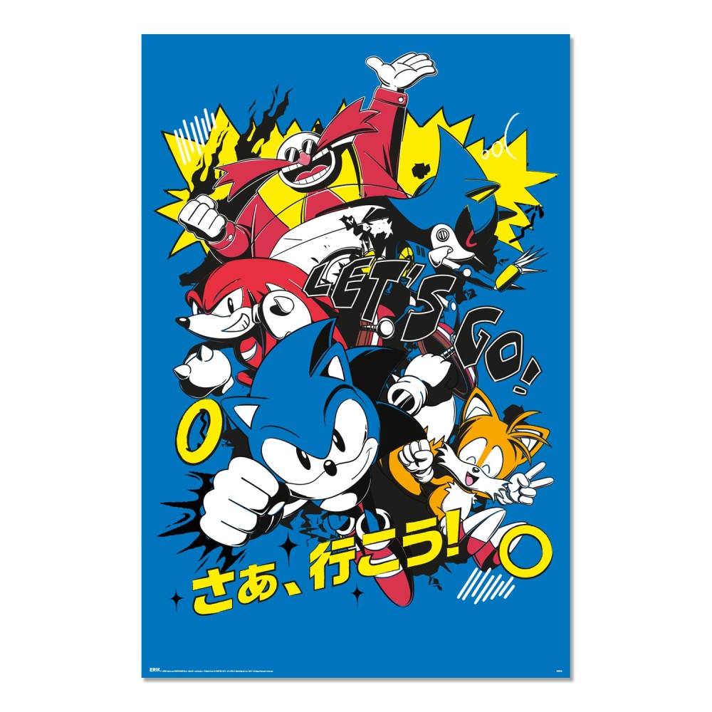 Maxi Poster - Sonic the Hedgehog: (MANGA) da Parete Incorniciabile 91x61 cm Carta Lucida Licenza Ufficiale Nerd Gamers Nintendo, Playstation, Sega, Xbox, Atari