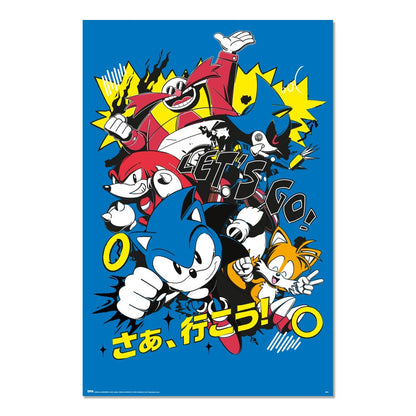Maxi Poster - Sonic the Hedgehog: (MANGA) da Parete Incorniciabile 91x61 cm Carta Lucida Licenza Ufficiale Nerd Gamers Nintendo, Playstation, Sega, Xbox, Atari