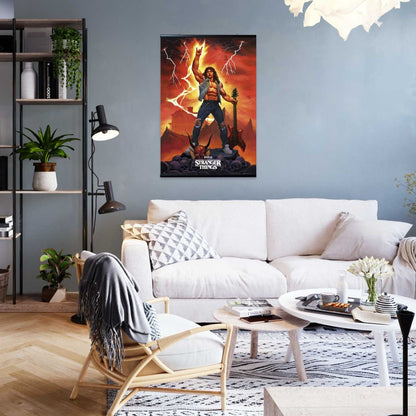 Maxi Poster Locandina Stranger Things (Eddie) Horror Incorniciabile 91x61cm