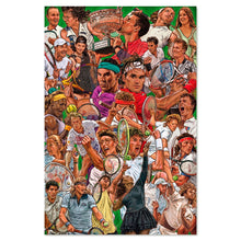 Maxi Poster (Tennisti Leggendari) Gadget Tennis 91x61 cm Incorniciabile da Muro Ufficio Bar
