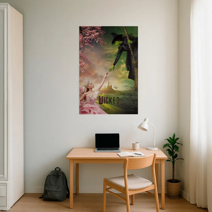 Maxi Poster TV (Wicked) Arte Incorniciabile a parete per Arredo Casa Cameretta, Film Principesse e Streghe, Nerd, 91x61 cm