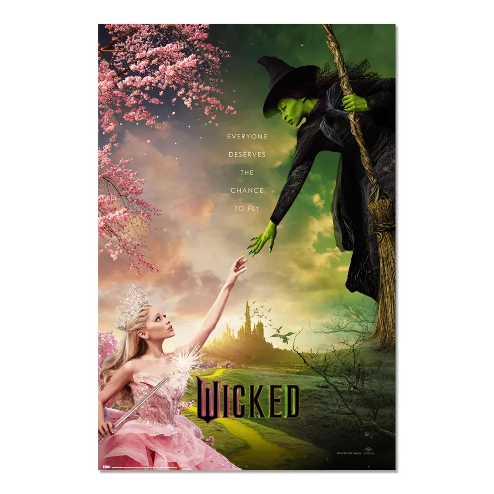 Maxi Poster TV (Wicked) Arte Incorniciabile a parete per Arredo Casa Cameretta, Film Principesse e Streghe, Nerd, 91x61 cm