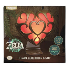Paladone Lampada Da Tavolo - The Legend Of Zelda (Heart Container Light) Led Rosso Usb Da Collezione Cuore