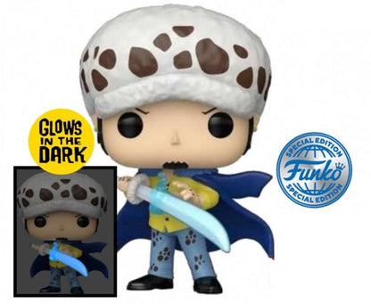 Funko Pop ! Animation One Piece - (1894) Trafalgar Law W/ Blue Anesthesia Gitd