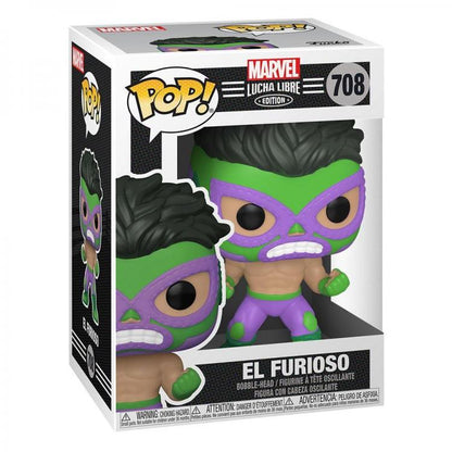 Funko Pop Marvel Lucha Libre 708 El Furioso Hulk Figure Vynil Da Collezione
