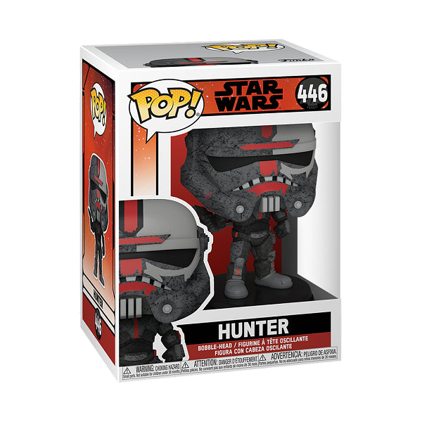 Funko Pop Star Wars 446 Hunter Vinyl Action Figure Statuetta Collezione Nuovo