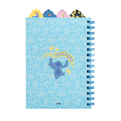Quaderno Appunti A5 Disney (Stitch) Taccuino con Anelli Bullet Journal Puntinato Diviso in Sezioni con 4 Separatori e Copertina Morbida, 160 Pagine | Scuola Cancelleria, Diario Personale