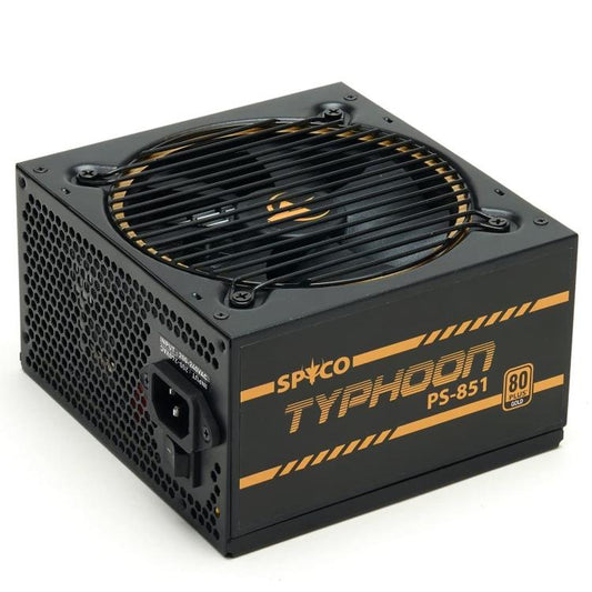 Spyco Typhoon Ps-851 Alimentatore Gaming 850W Modulare 80 Plus Gold Dc Cavi Flat