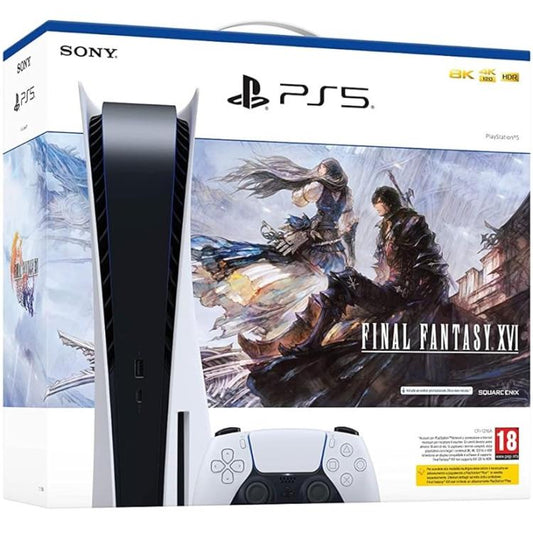 Sony Console Ps5 Standard 825Gb White (Bundle) Playstation 5 + Final Fantasy Xvi